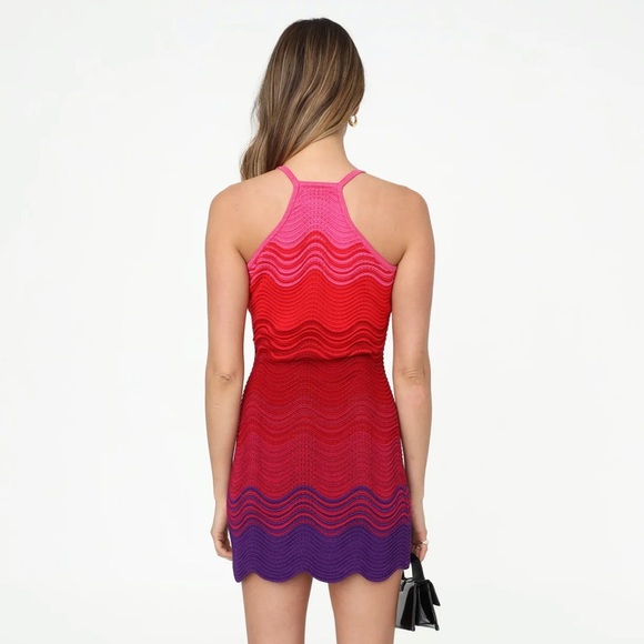 Torn by Ronny Kobo size M The Hope Dress NWT knit multi colors metallic threads - Picture 2 of 16